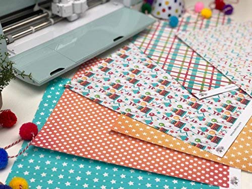 Miss Kate Cuttables Birthday Scrapbook Paper Pack - 16 Sheets Premium 12x12 Single-Sided Pattern Paper for Card Making, DIY Crafts & Memory Albums - Perfect for Party Decorations & Gift Wrapping
