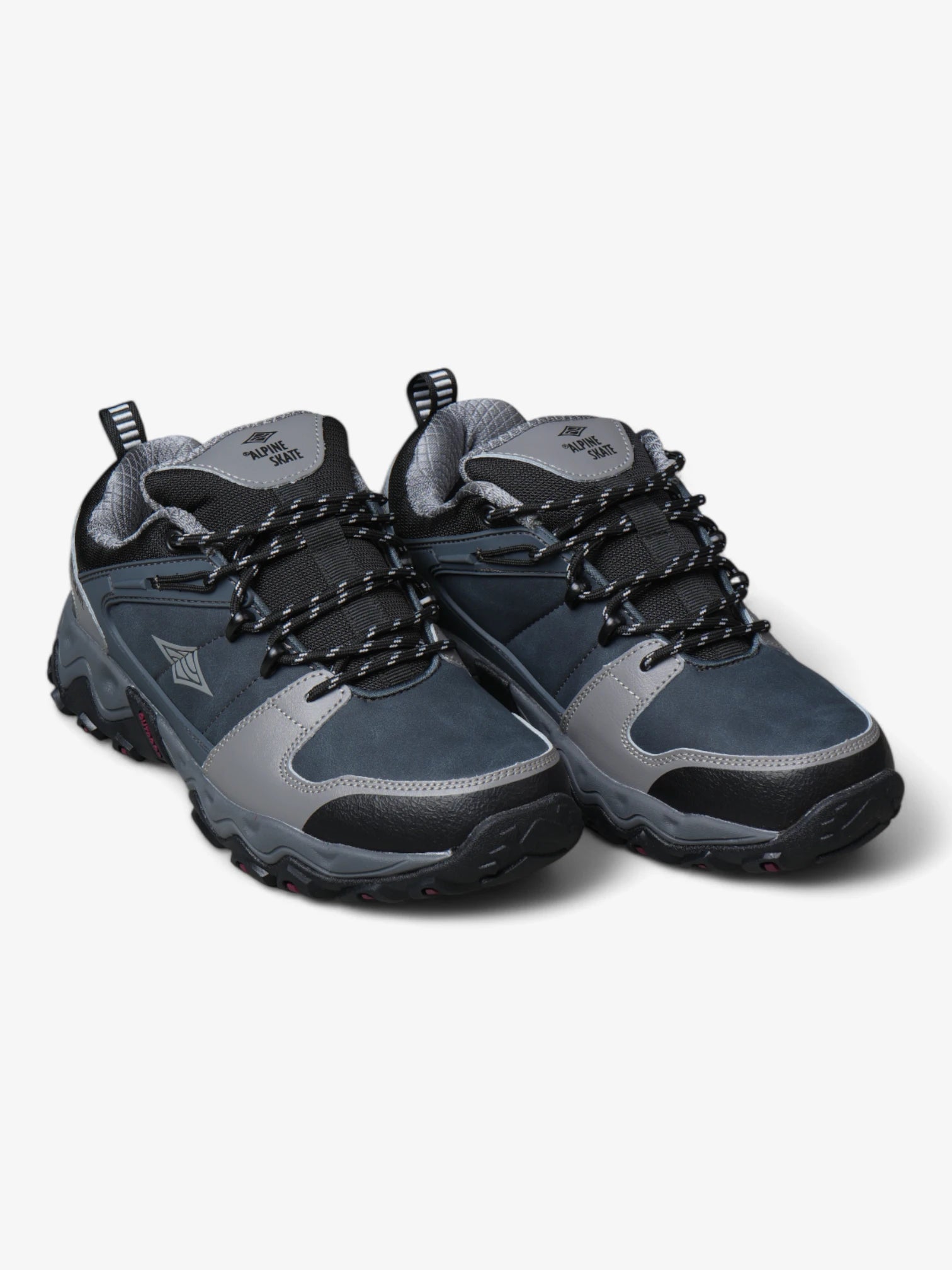 Alpine Skate Polson Grey & Black Skate Shoes - High-Performance Men's Sneakers for Skateboarding, Streetwear & Casual Wear