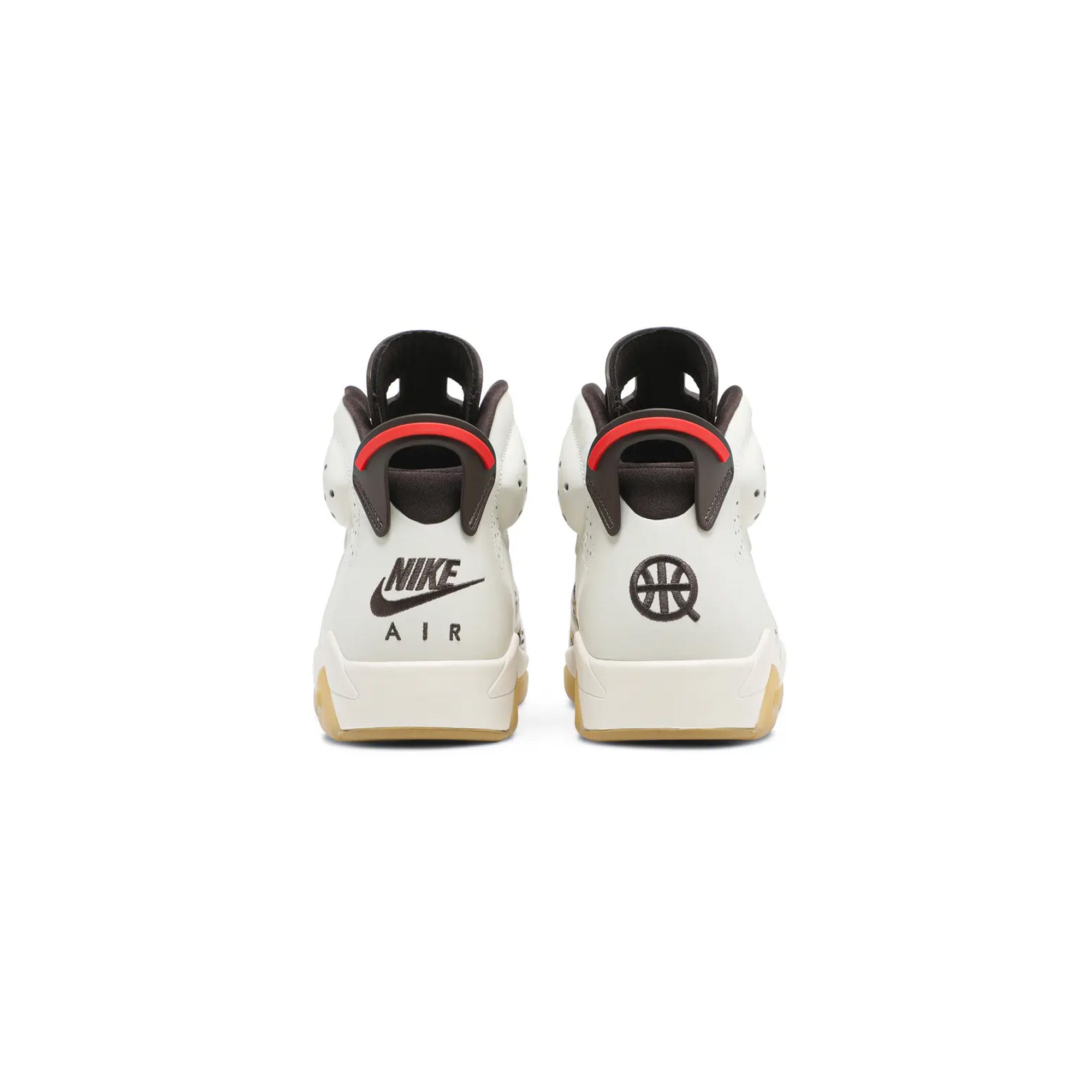 Air Jordan 6 'Quai54' Retro Basketball Shoes - Sail/Brown Colorway - Limited Edition Sneakers for Men | Streetwear Fashion & Basketball Performance