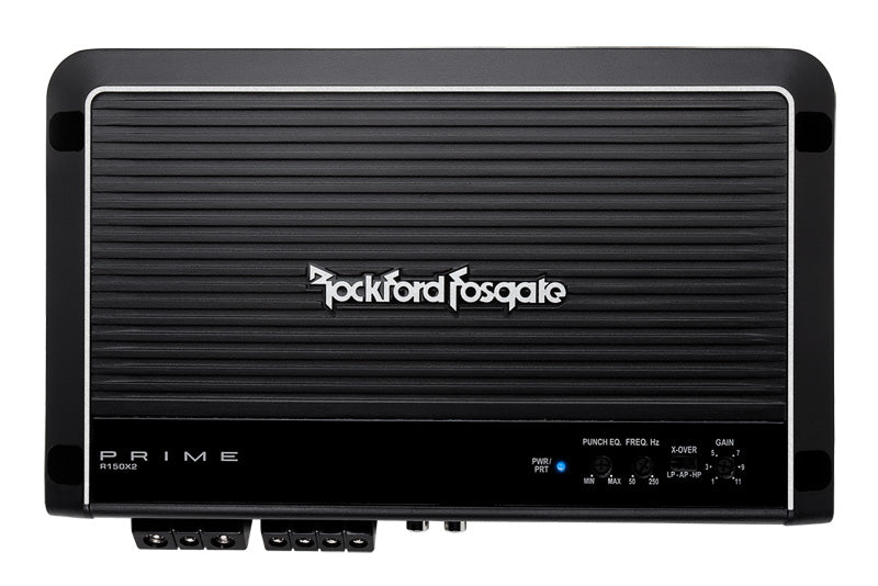 Rockford Fosgate R150X2 2-Channel Car Amplifier - 150W Power, High-Performance Audio, Compact Design - Perfect for Car Audio Systems & Upgrades