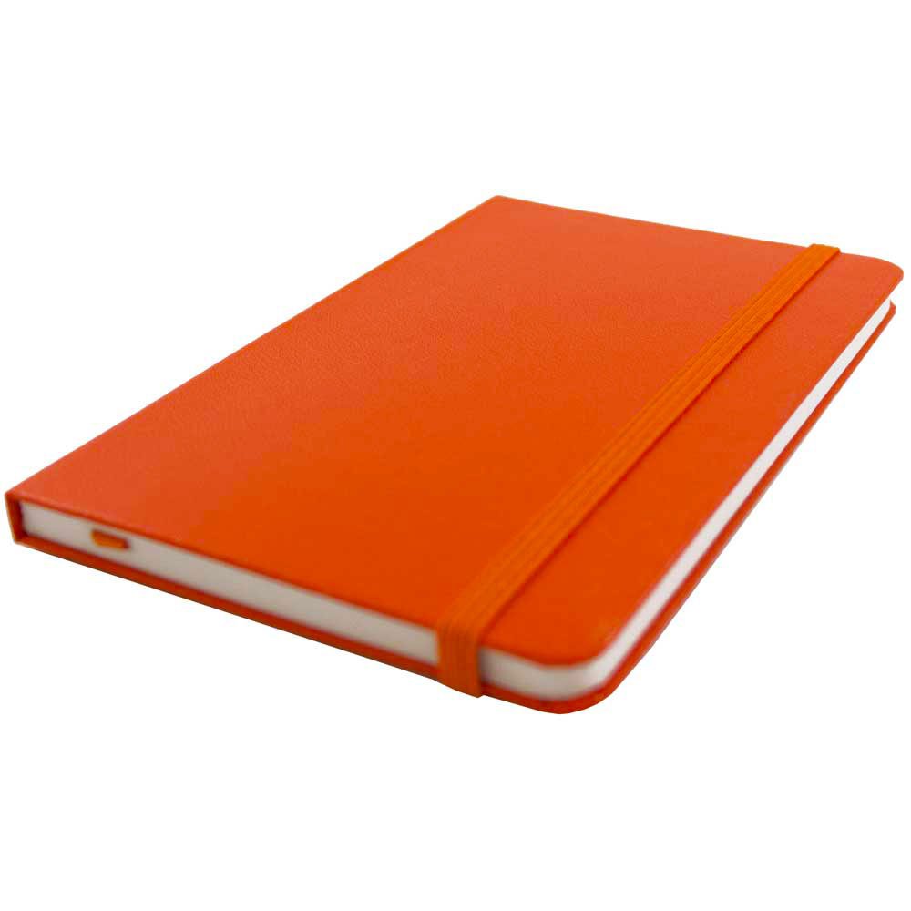 JAM PAPER Hardcover Notebook with Elastic Band - Travel Size Journal (4
