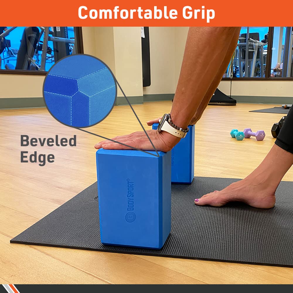 Premium Yoga Blocks for Stability & Support - Non-Slip EVA Foam Yoga Bricks for Beginners & Advanced Practice - Ideal for Yoga, Pilates, Stretching & Meditation at Home or Studio