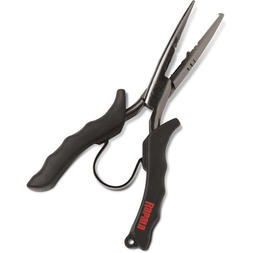 Rapala Premium Stainless Steel Fishing Pliers - Corrosion Resistant Multi-Tool for Saltwater & Freshwater Anglers - Perfect for Cutting Lines, Crimping Sleeves & Removing Hooks