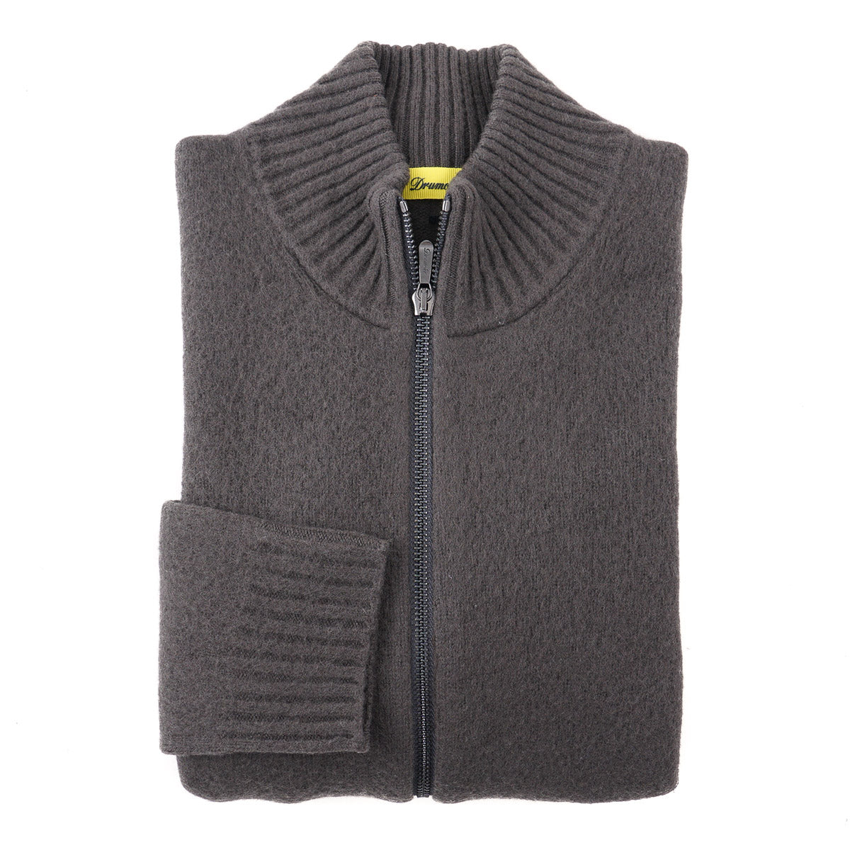 Premium Drumohr Full Zip Soft Lambswool Sweater for Men & Women - Cozy Winter Pullover for Outdoor Activities & Casual Wear