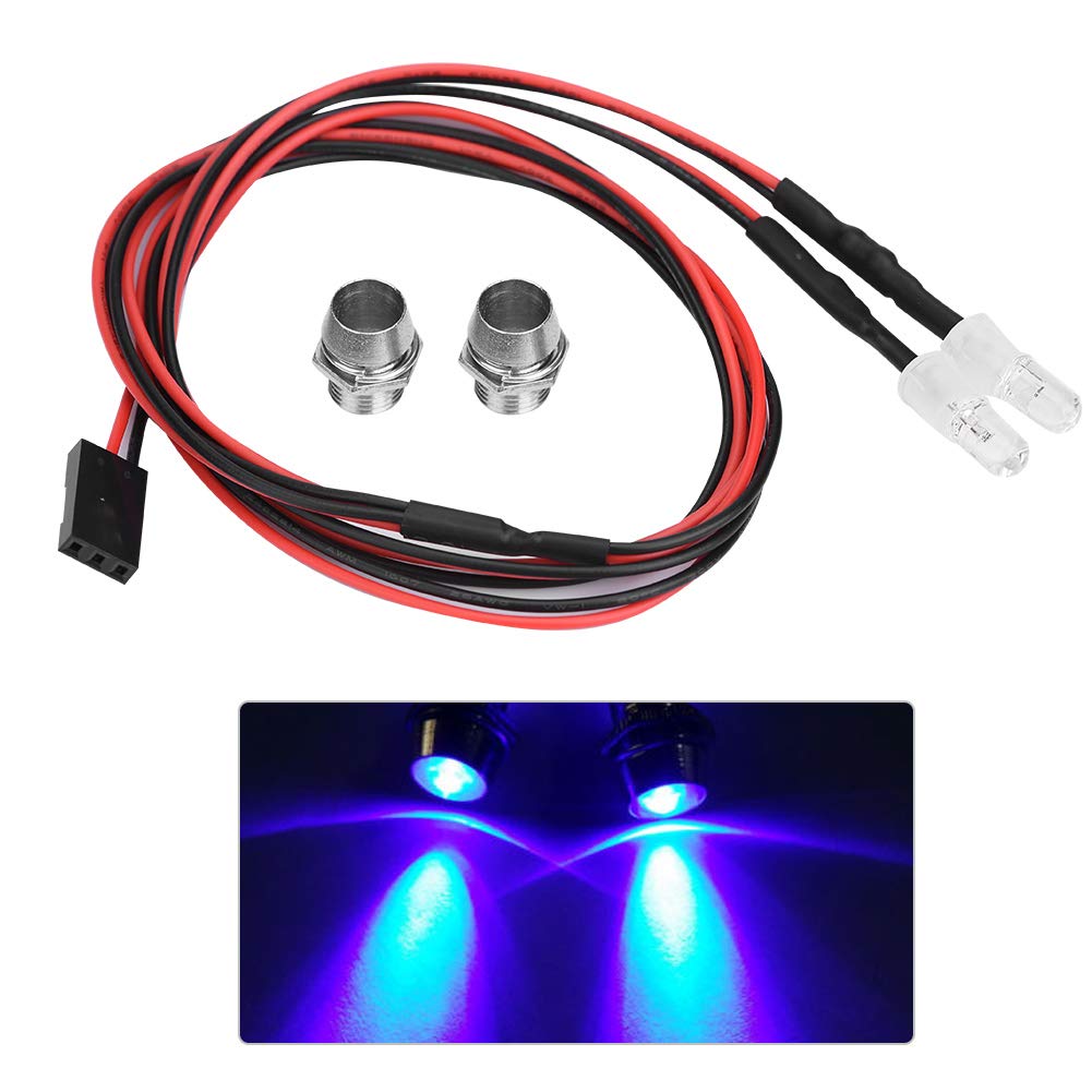 2PCS RC LED Light Kit for Kids' Toy Cars - 11 Blue LED Lights for Remote Control Vehicles - Perfect for Nighttime Racing and Indoor Play