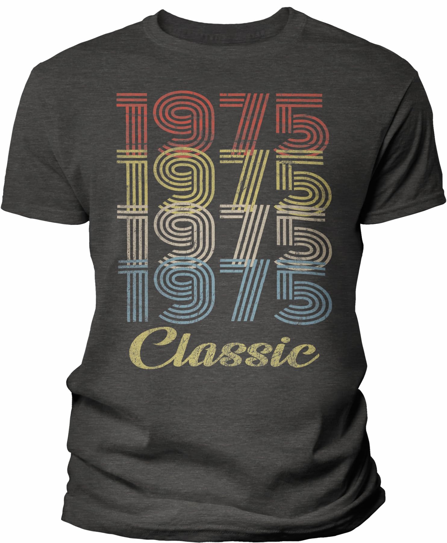 Vintage 1975 Retro 50th Birthday T-Shirt for Men - Classic 50th Birthday Gift Idea - Perfect for 50th Birthday Parties & Milestone Celebrations