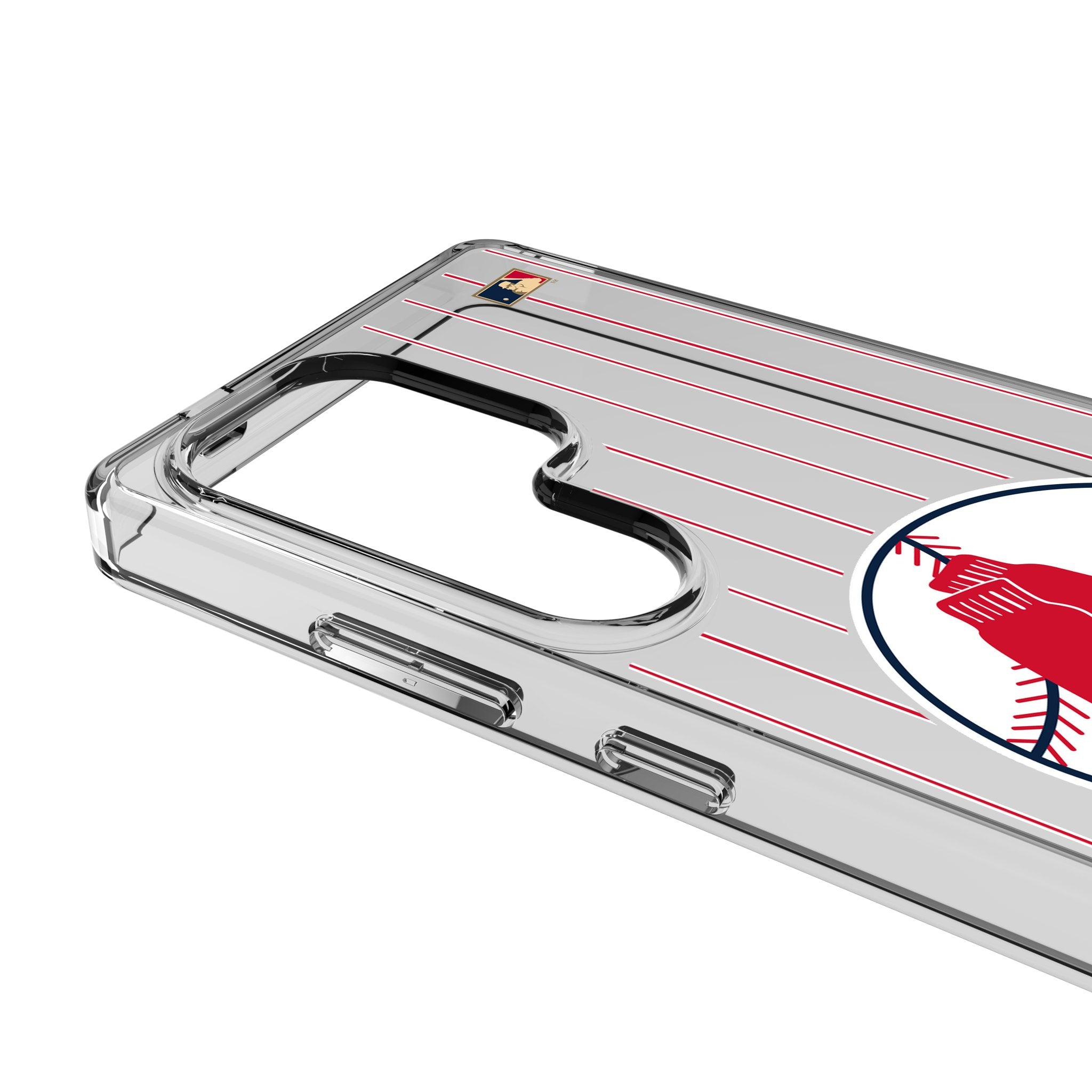 Boston Red Sox 1970-1975 Cooperstown Collection Pinstripe Clear Phone Case for Samsung Galaxy - Perfect for Baseball Fans & Game Day Protection