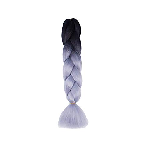 African Black Dirty Braid Wig with Highlight Color Gradient - Dreadlock & Twist Hair Extensions for Women - Perfect for Cosplay, Halloween, and Everyday Fashion