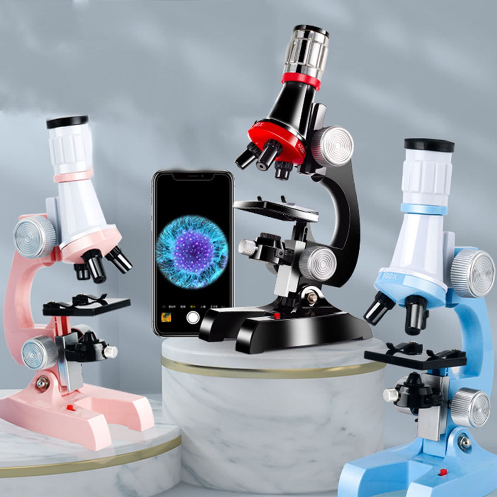 1200X HD Kids Microscope Toy - Science Educational Gift for Boys & Girls - Perfect for Home & School Experiments