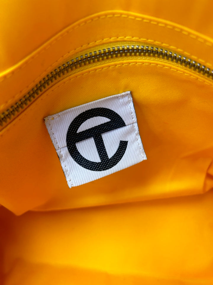 Telfar Medium Shopping Tote Bag in Yellow | Vegan Leather Handbag for Women | Perfect for Work, Travel & Everyday Use