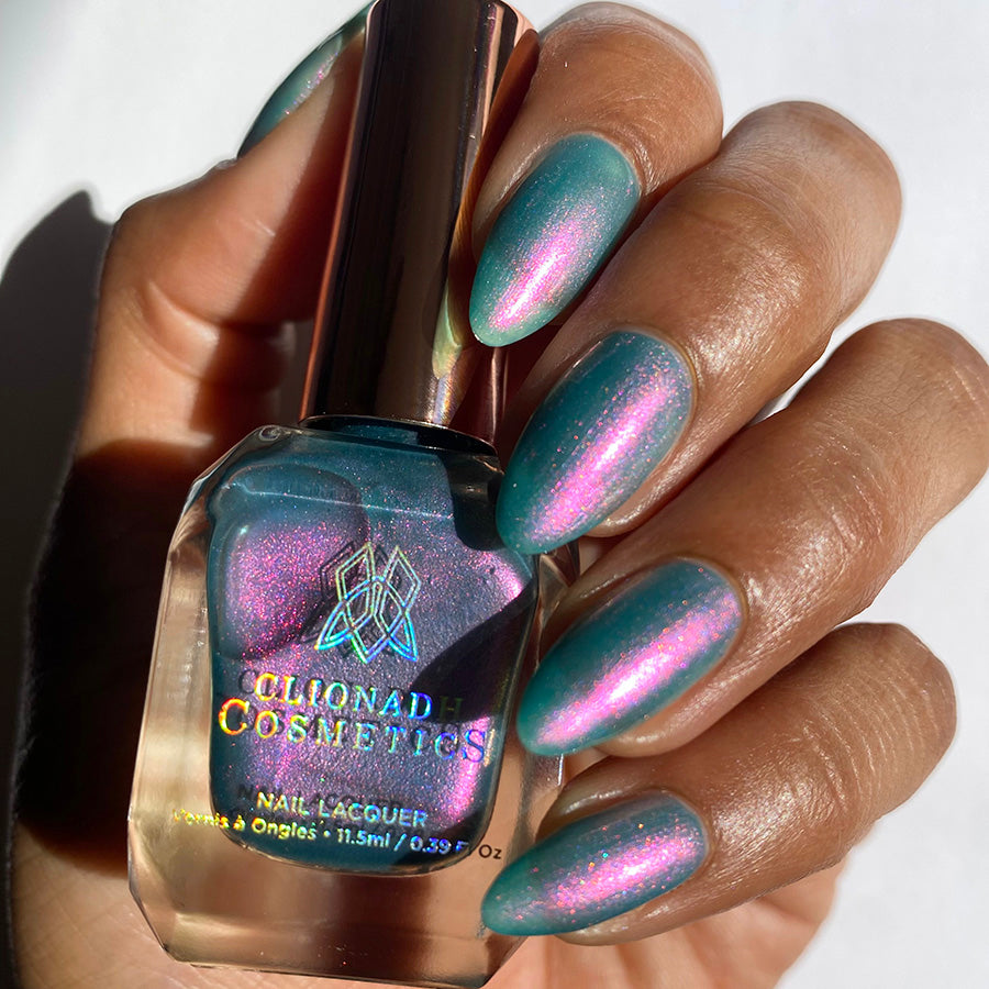 Stained Glass Collection Nail Polish Set of 5 Colors - Vibrant Long-Lasting Nail Lacquer for Gel Manicures & Nail Art Designs
