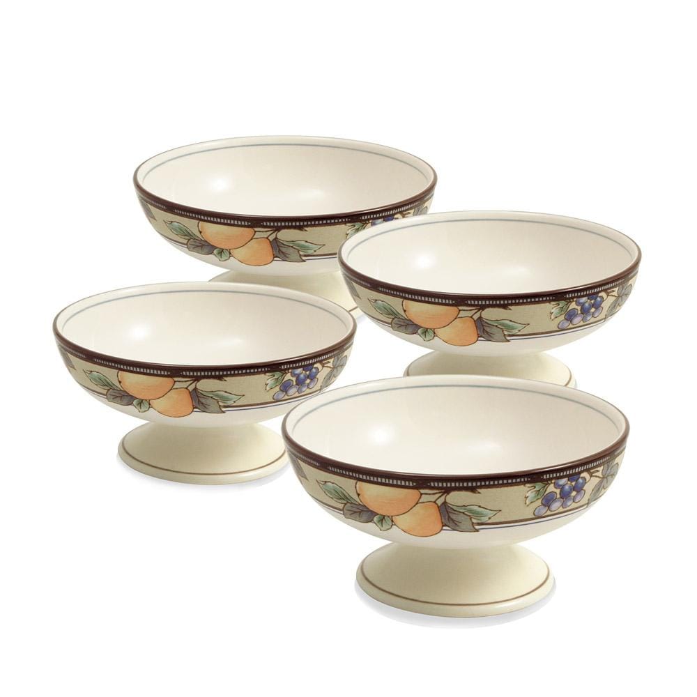 Garden Harvest® Sherbet Dessert Bowls - Set of 4 Elegant Glass Serving Dishes for Ice Cream, Sorbet, Fruit & Party Desserts | Perfect for Entertaining, Weddings & Special Occasions
