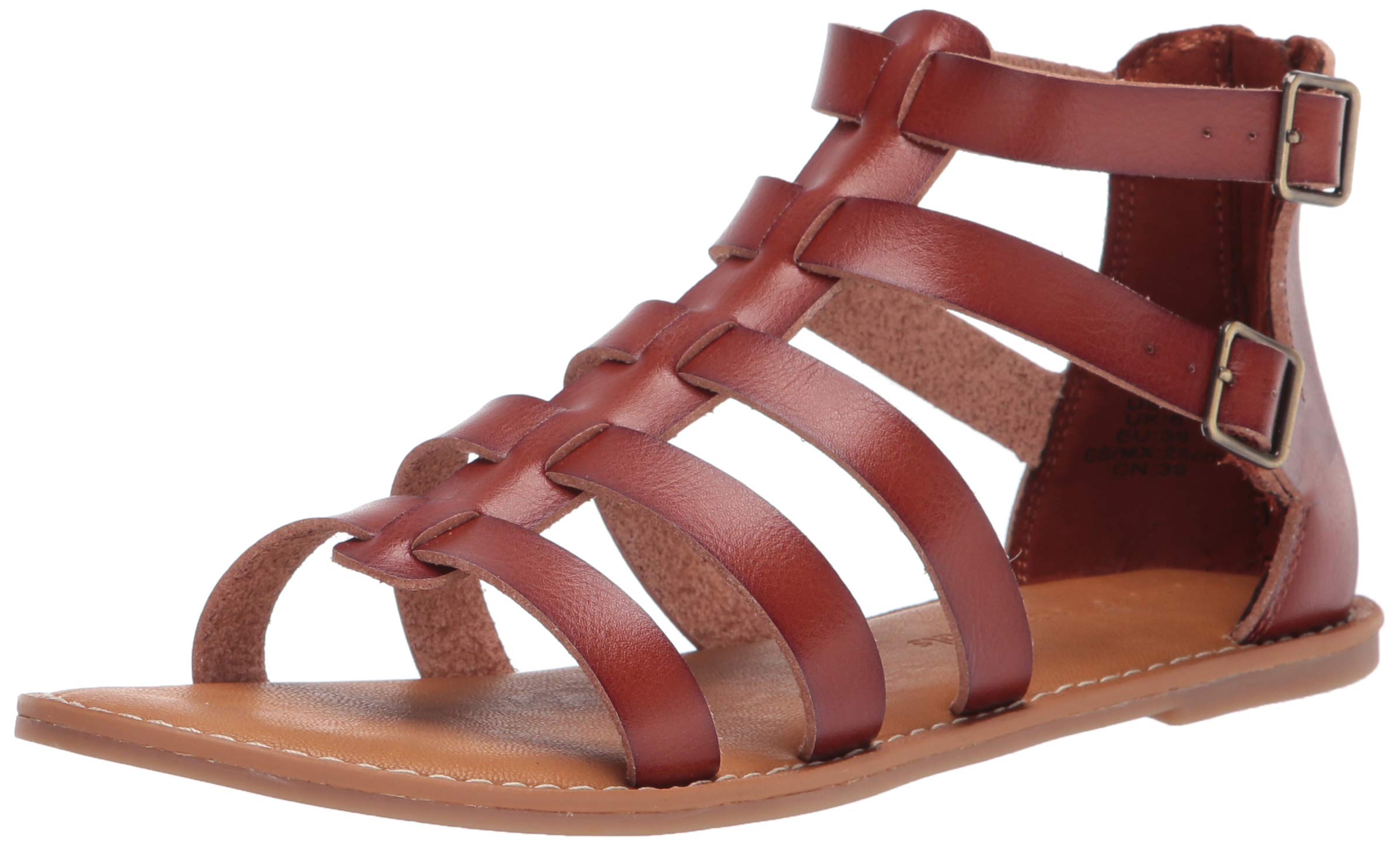 Amazon Essentials Women's Gladiator Flat Sandal - Comfortable Casual Strappy Summer Shoes for Women | Perfect for Beach, Vacation & Everyday Wear