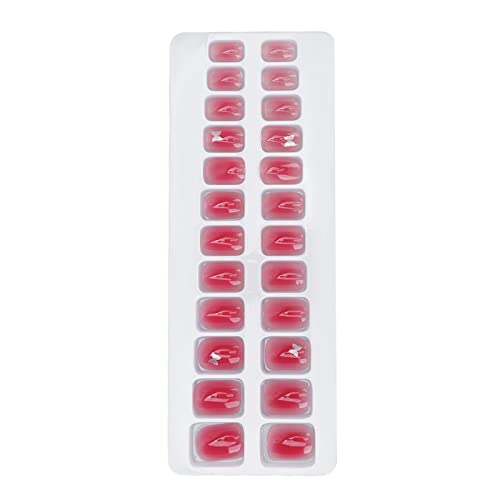 Premium False Nails Kit for Women - 24pcs Glossy Artificial Nails with Jelly Glue & Nail Tools - Reusable Full Cover Fake Nails for Manicure, Parties, Weddings & Special Occasions (Style B01)