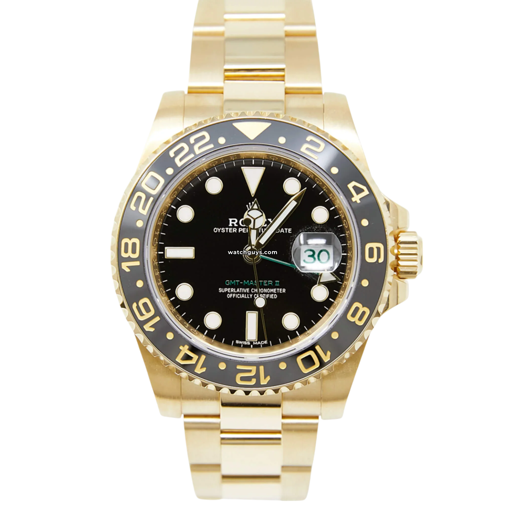 Rolex GMT Master II 116718LN 18K Yellow Gold Men's Luxury Watch - Perfect for Business, Travel & Luxury Gifts