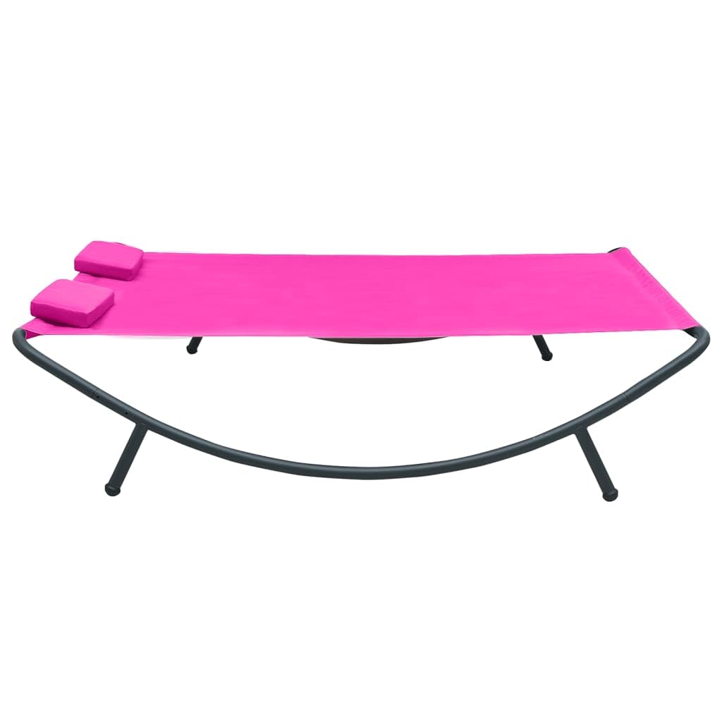 Pink Outdoor Patio Lounge Bed Fabric - Waterproof & Durable for Garden, Poolside, and Backyard Relaxation