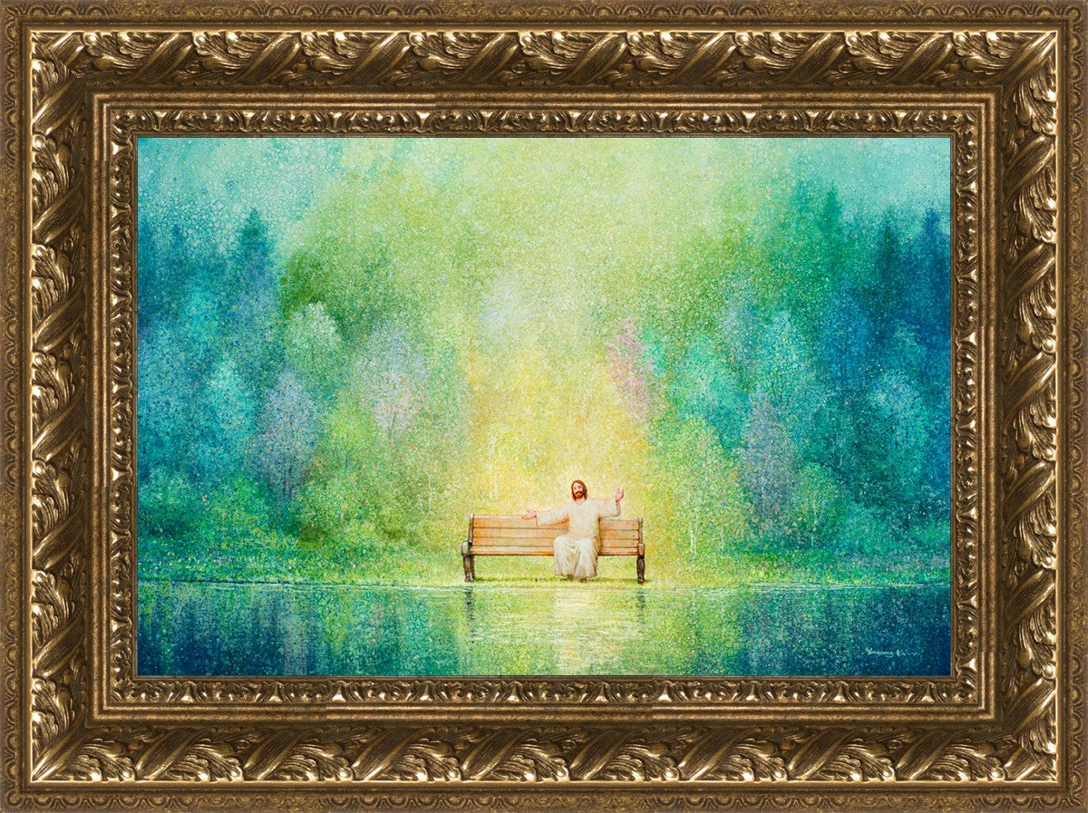 Come Unto Me and I Will Give You Rest - Inspirational Christian Wall Art for Home Decor & Church - Perfect for Bedroom, Living Room & Office