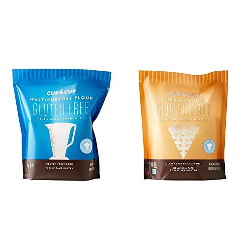 Cup4Cup Gluten Free All-Purpose Flour (3lb) & Gluten Free Pie Crust Mix (1lb) - Perfect for Baking, Cooking & Desserts