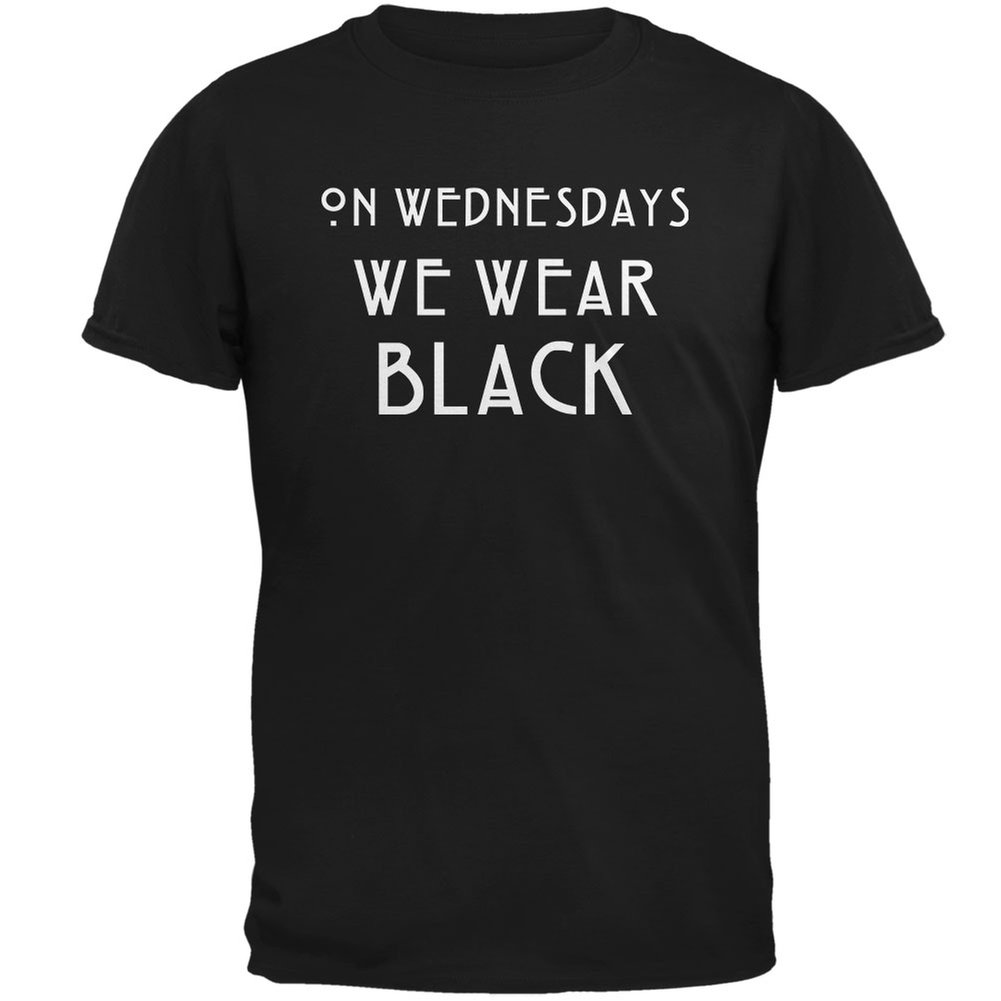 Black Soft Cotton T-Shirt for Adults - Comfortable Casual Wear for Men & Women | Perfect for Wednesdays, Everyday Outfits & Relaxing at Home