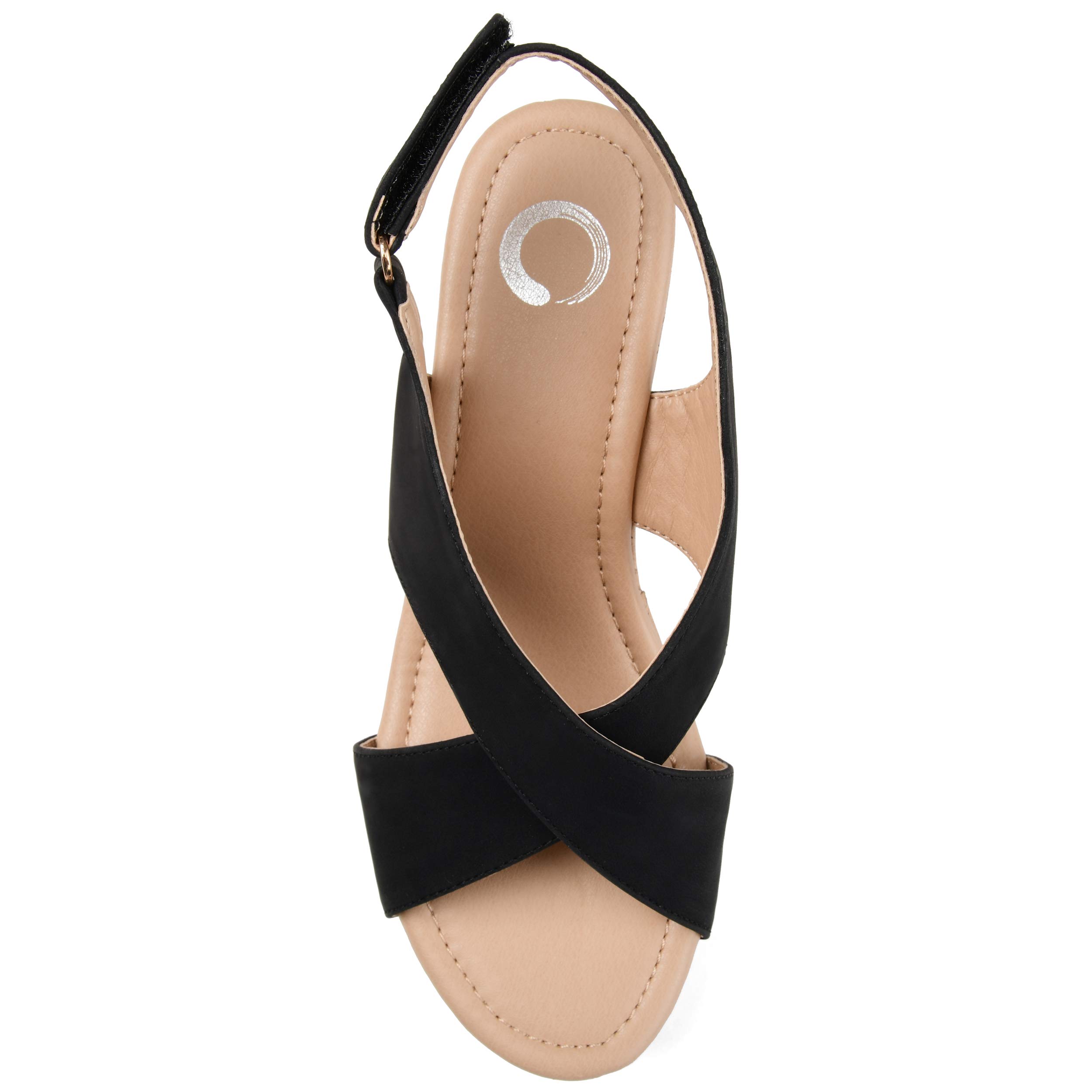 Journee Collection Women's Heeled Sandals - Comfortable Dressy Strappy Block Heel Shoes for Weddings, Parties & Evening Events