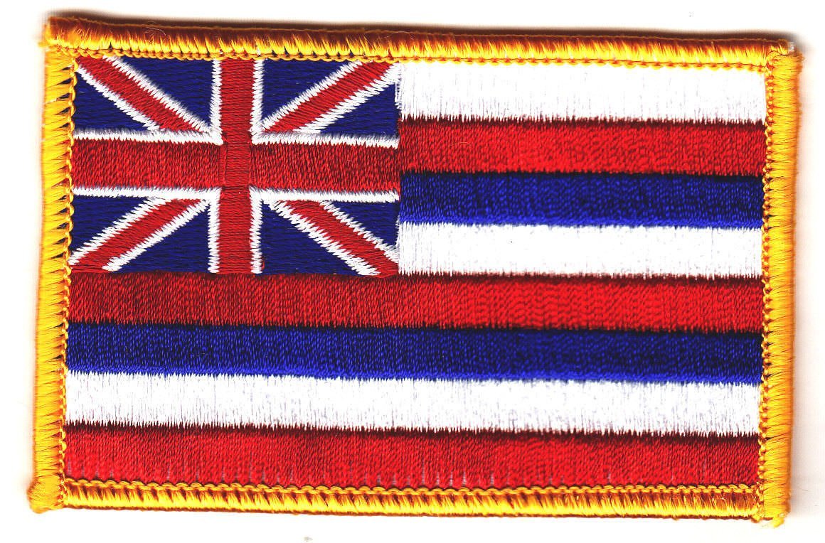 Hawaii State Flag Iron On Embroidered Patch - Hawaiian Islands Aloha Souvenir - Sew or Iron On for Jackets, Bags, Hats - Perfect for Travel Enthusiasts & Collectors