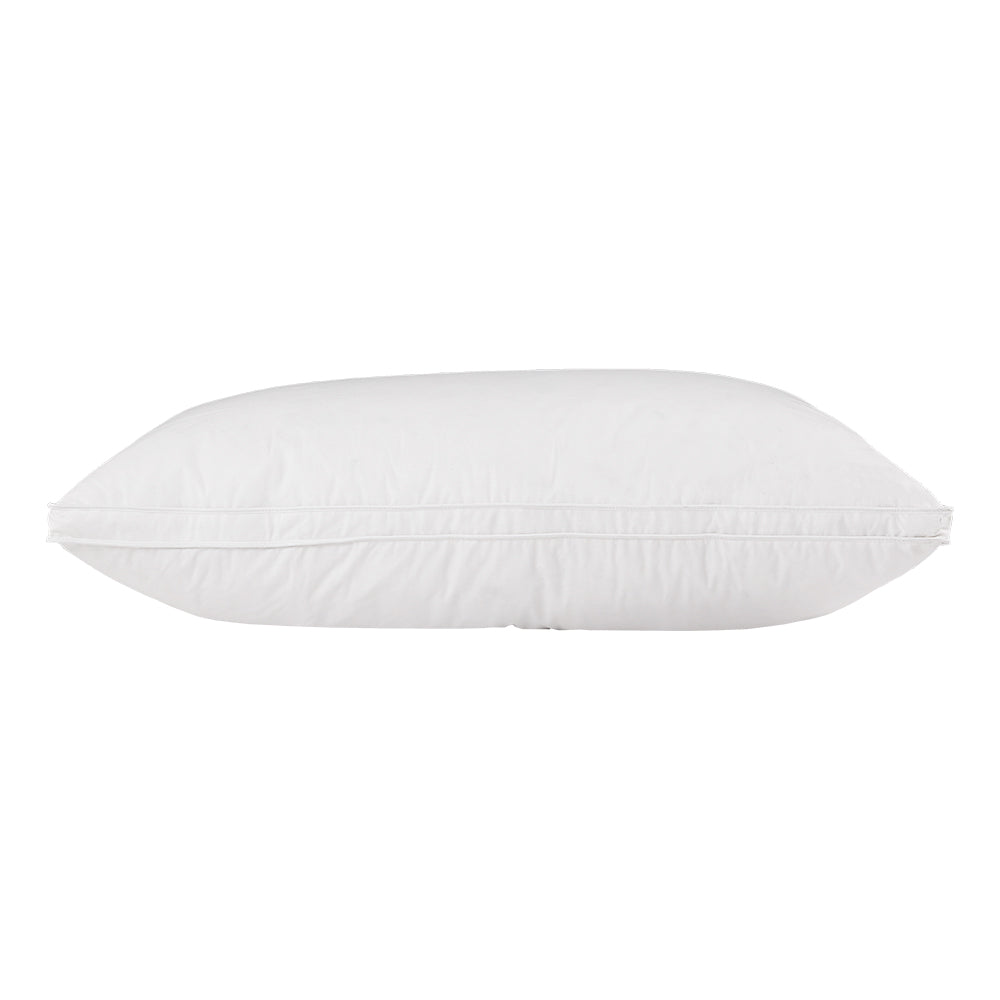 Premium Duck Feather Down Pillow Set of 2 - Ultra Soft Hypoallergenic Bed Pillows for Side, Back & Stomach Sleepers - Perfect for Home, Hotel & Travel Use