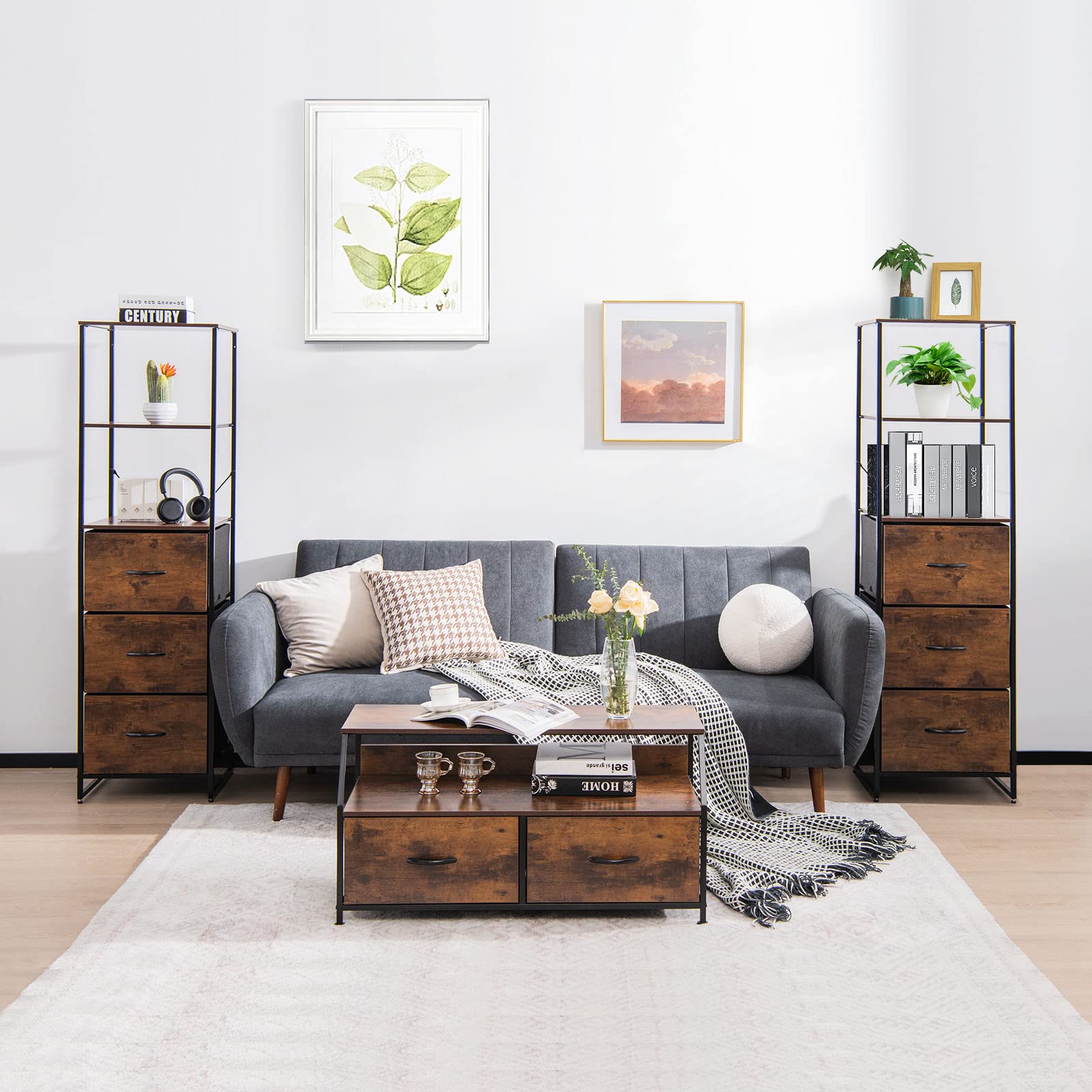 Giantex 6-Tier Storage Cabinet - 61.5
