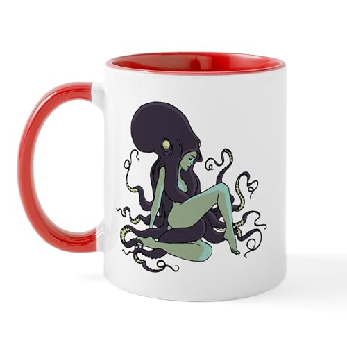 White/Red Inside - Octopus Nymph Mug