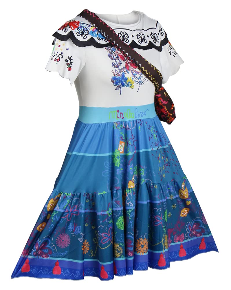 Unisex Bruno & Mirabel Cosplay Costume - Isabela Madrigal Dress for Adults & Kids | Disney Encanto Inspired Princess Outfit for Halloween, Cosplay & Theme Parties