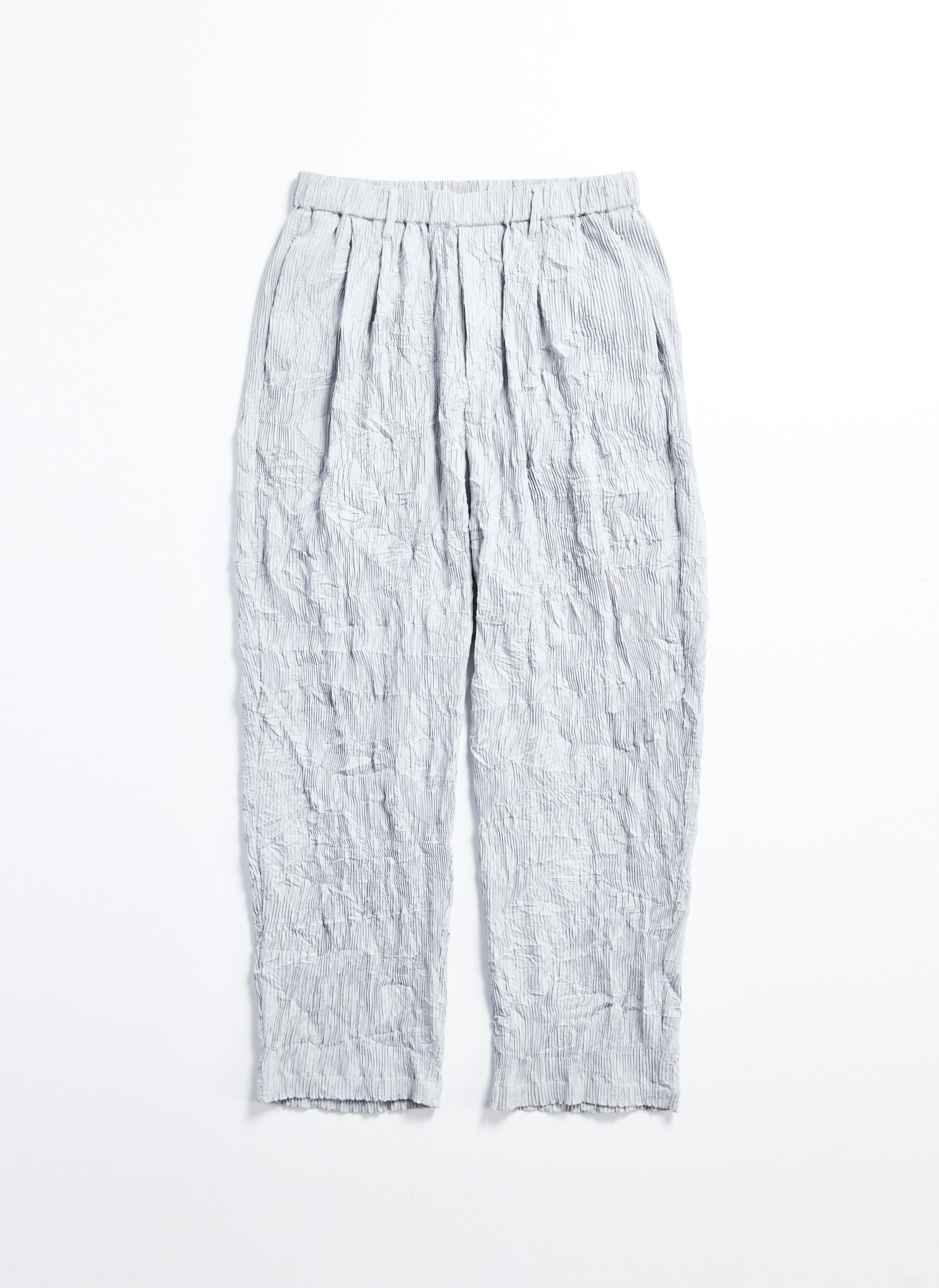 Stylish Polyester Distort Pleated Wide Tapered Pants for Women | Trendy High Waist Trousers | Comfortable Office Wear & Casual Outfits (Size 12)