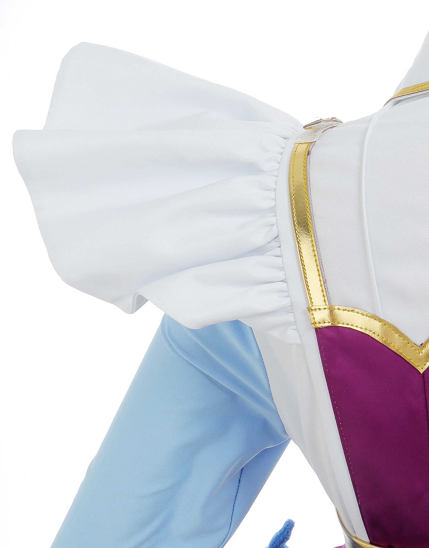 miccostumes Women's & Girls' Purple Bowknot Maid Costume Dress with Stockings & Long Sleeves - Halloween Cosplay, Anime Convention, Role Play Outfit