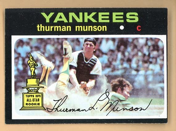 1971 Topps #5 Thurman Munson New York Yankees Baseball Card EX-MT (Excellent-Mint) - Rare Vintage Collectible for Sports Memorabilia Fans | Perfect for Display, Trading, and Investment