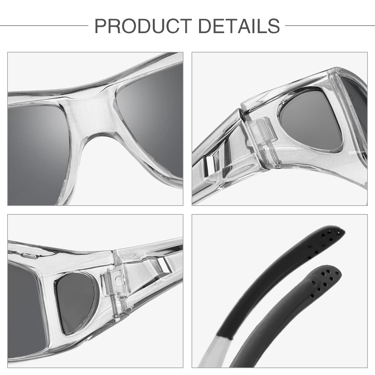 Polarized Wrap Around Sunglasses for Men & Women - 100% UV Protection Fit Over Prescription Glasses - Outdoor Sports, Driving & Daily Wear