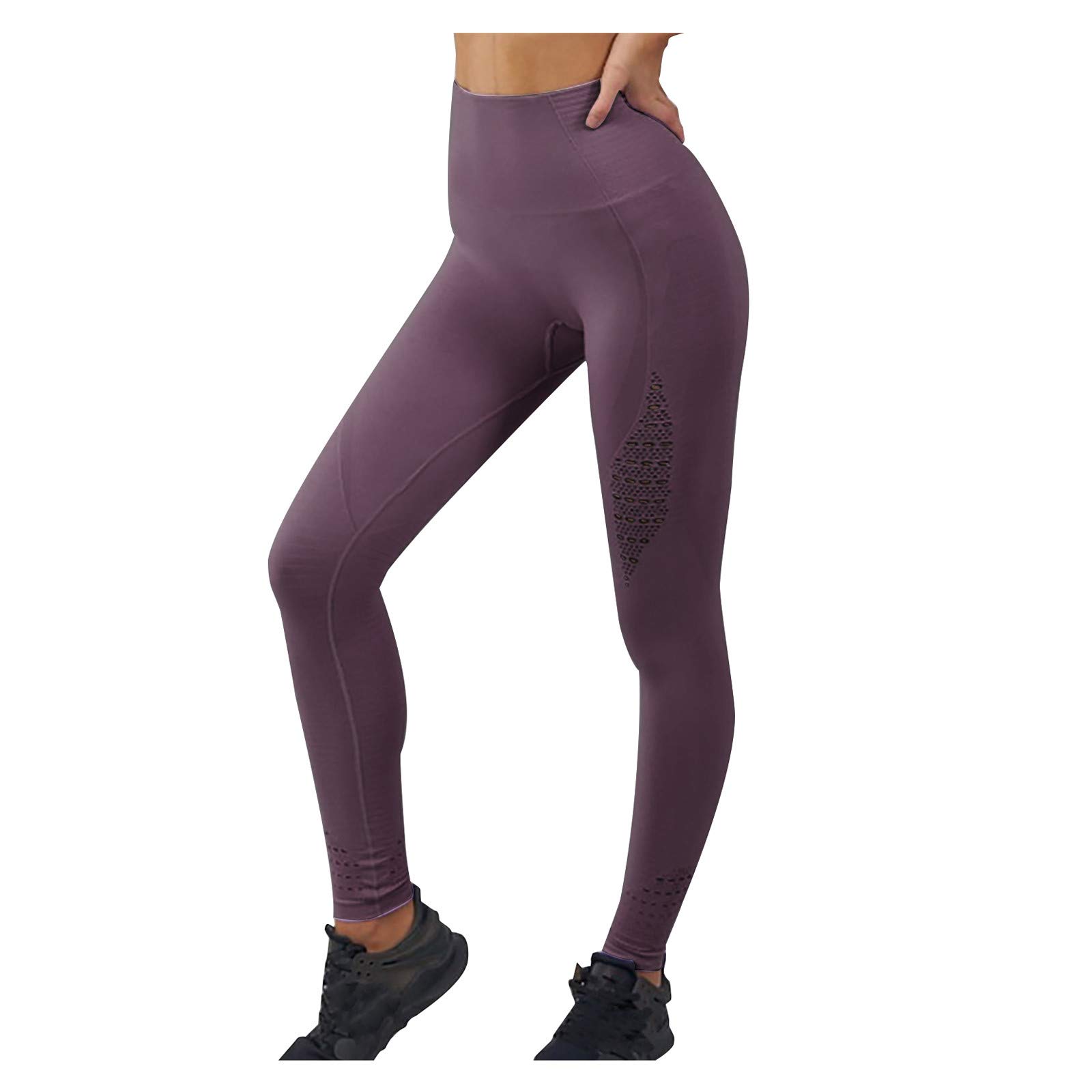 High Waisted Yoga Pants for Women - Butt Lifting Workout Leggings for Gym, Running & Lounge Wear | Fall & Summer Activewear | 2022 Trendy A6 Style