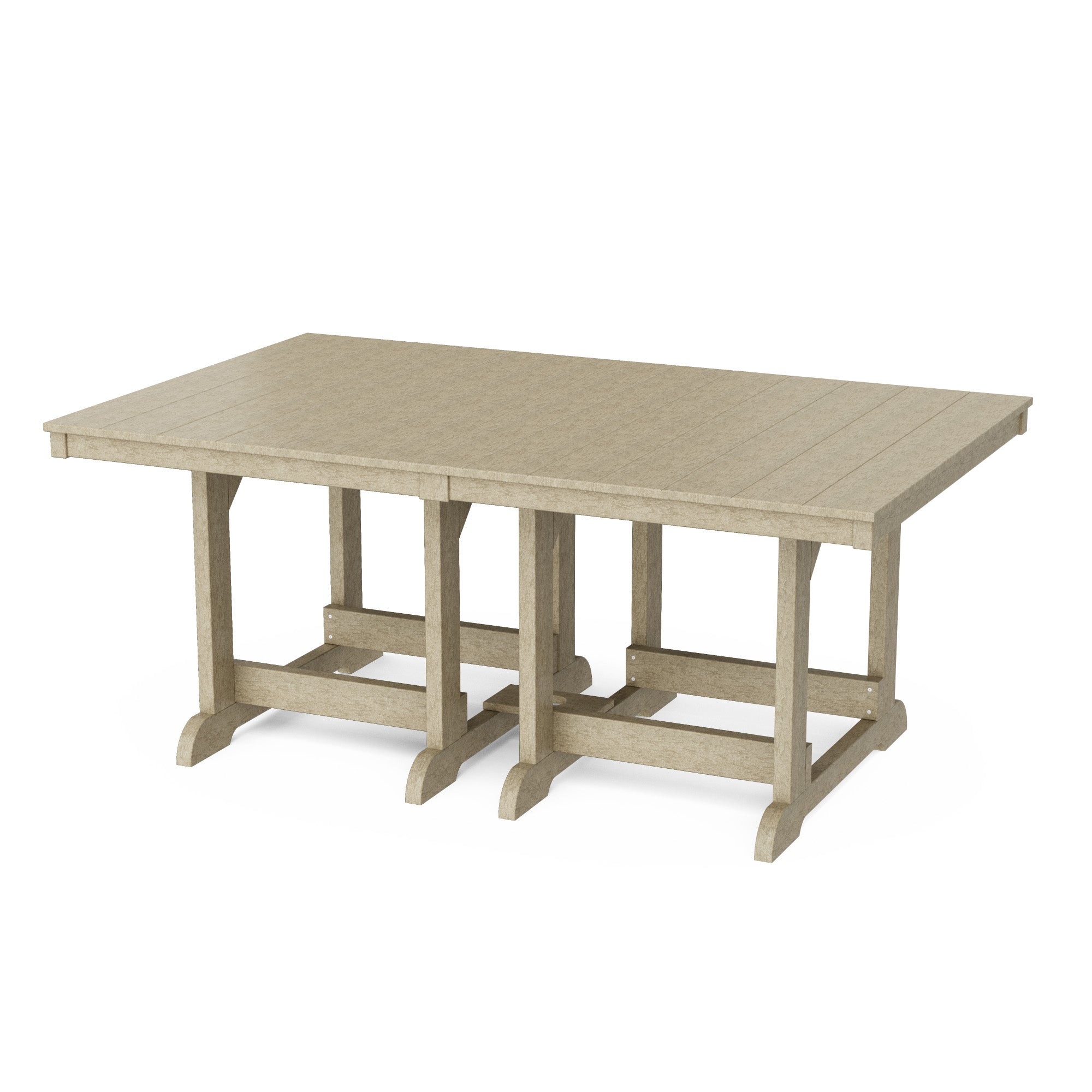 Heritage 44x72 Inch Solid Wood Dining Table - Rustic Farmhouse Style for Kitchen, Dining Room & Outdoor Entertaining