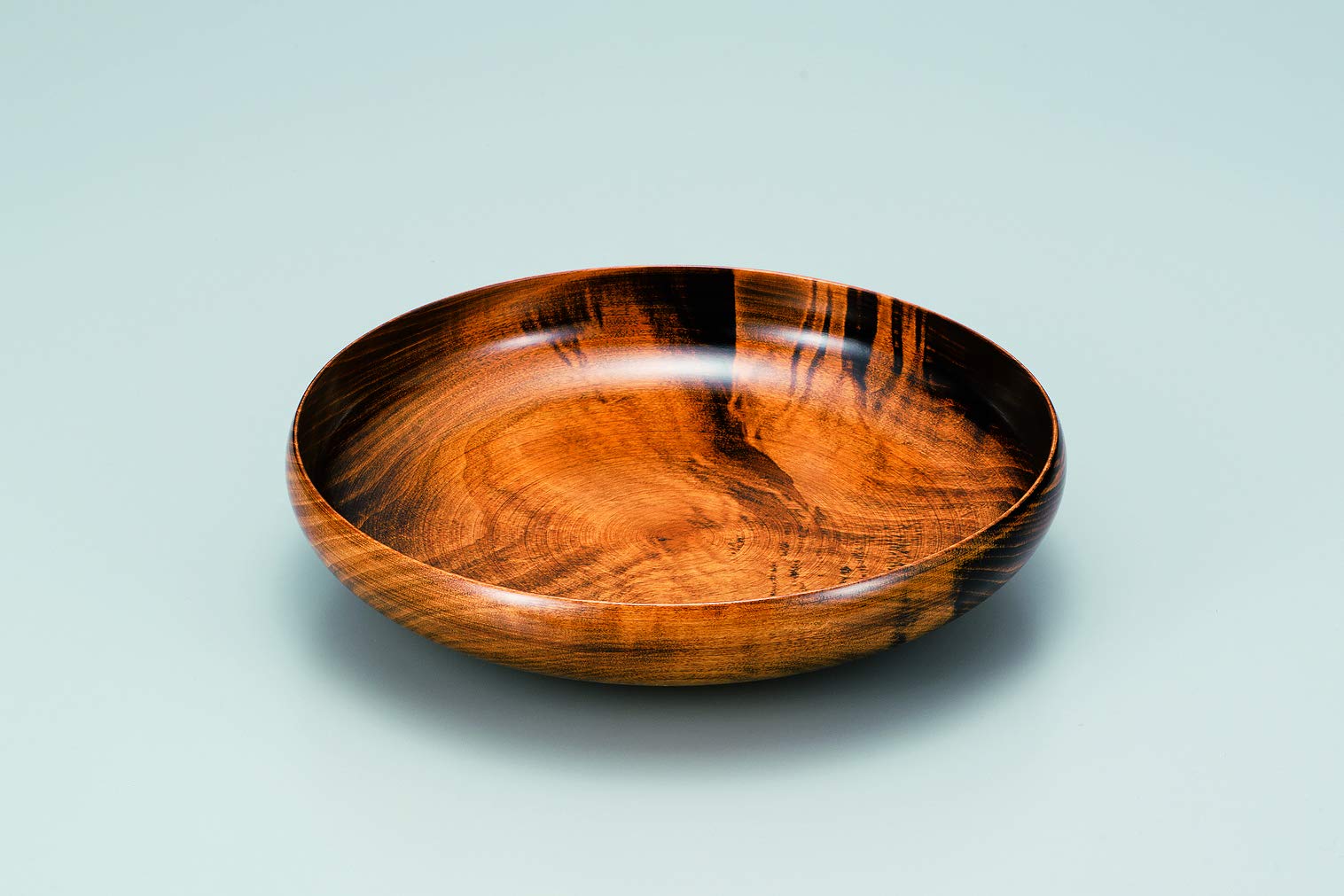 Premium Tsuchiya Lacquerware AEKA 8.0 Wooden Pot - 9.4 Inch (24 cm) Brown Wiping Lacquer Bowl - Handcrafted Japanese Tableware for Tea Ceremony, Sushi Serving & Home Decor