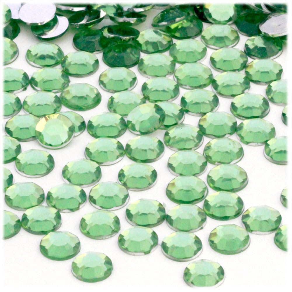 144-Piece 9mm Round Flatback Rhinestones in Champagne - DIY Jewelry, Nail Art, Scrapbooking & Craft Supplies for Home Decor and Fashion Accessories