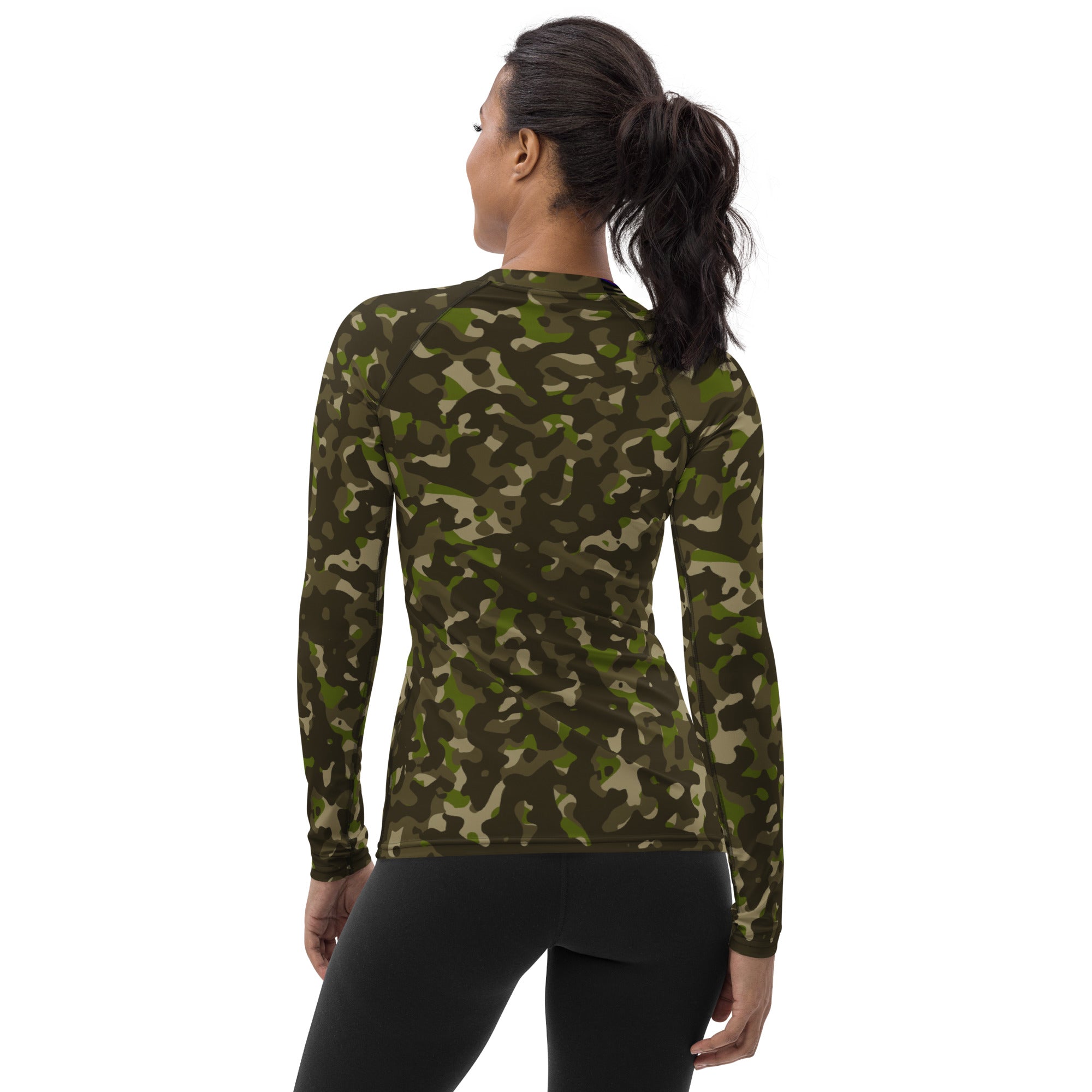 Outer Limit Supply Women's Deep Woods Rash Guard - UPF 50+ Sun Protection for Hiking, Camping & Outdoor Adventures