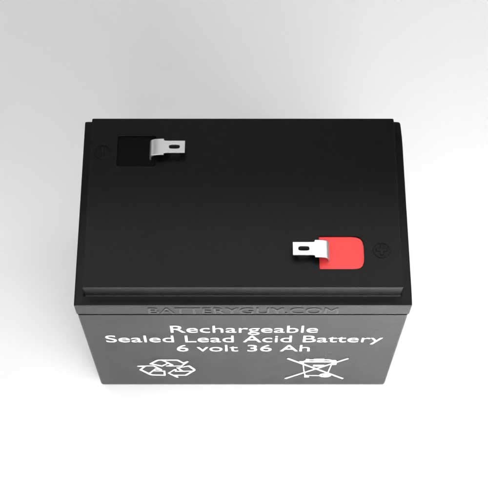ES42-6 Replacement 6V 36AH Sealed Lead Acid (SLA) Battery - 2 Pack for Power Wheels, Golf Carts, Emergency Lights & UPS Backup Systems