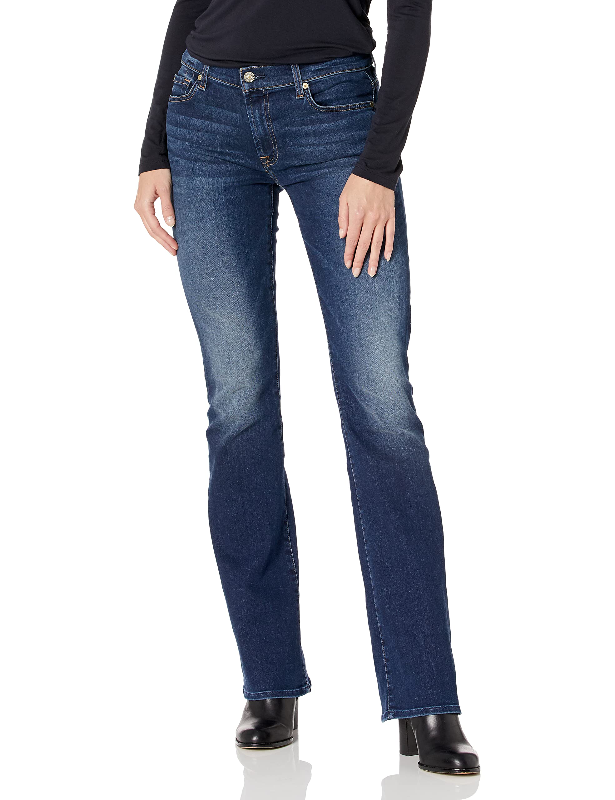 7 For All Mankind Women's Bootcut Jeans - Premium Denim Pants for Casual & Office Wear | Flattering Fit for Everyday Style & Comfort
