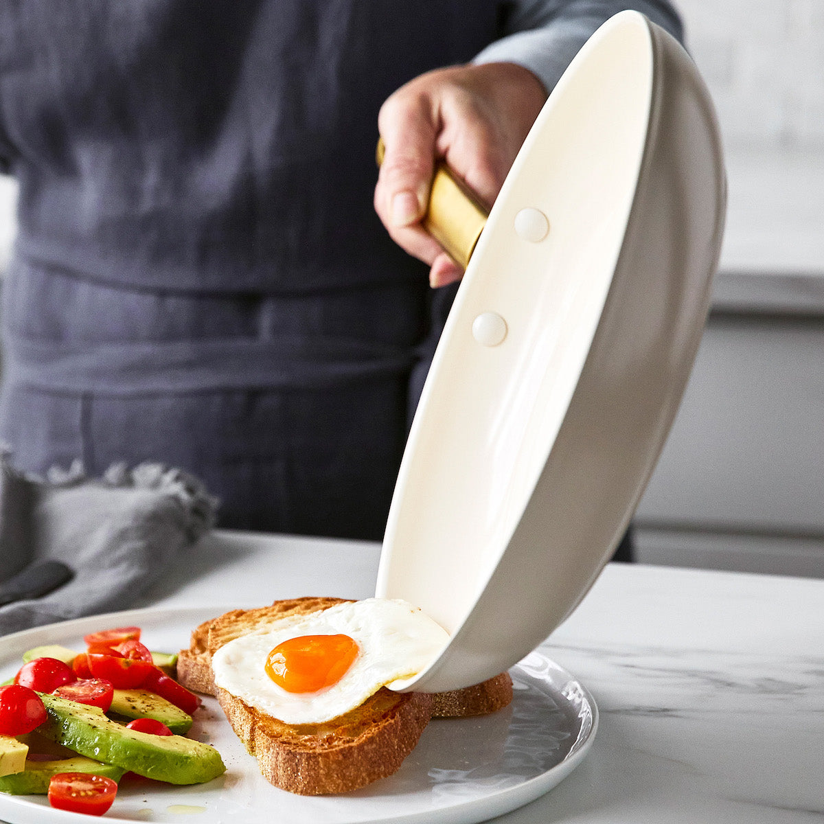 Premium Nonstick Ceramic Fry Pan Set - 8