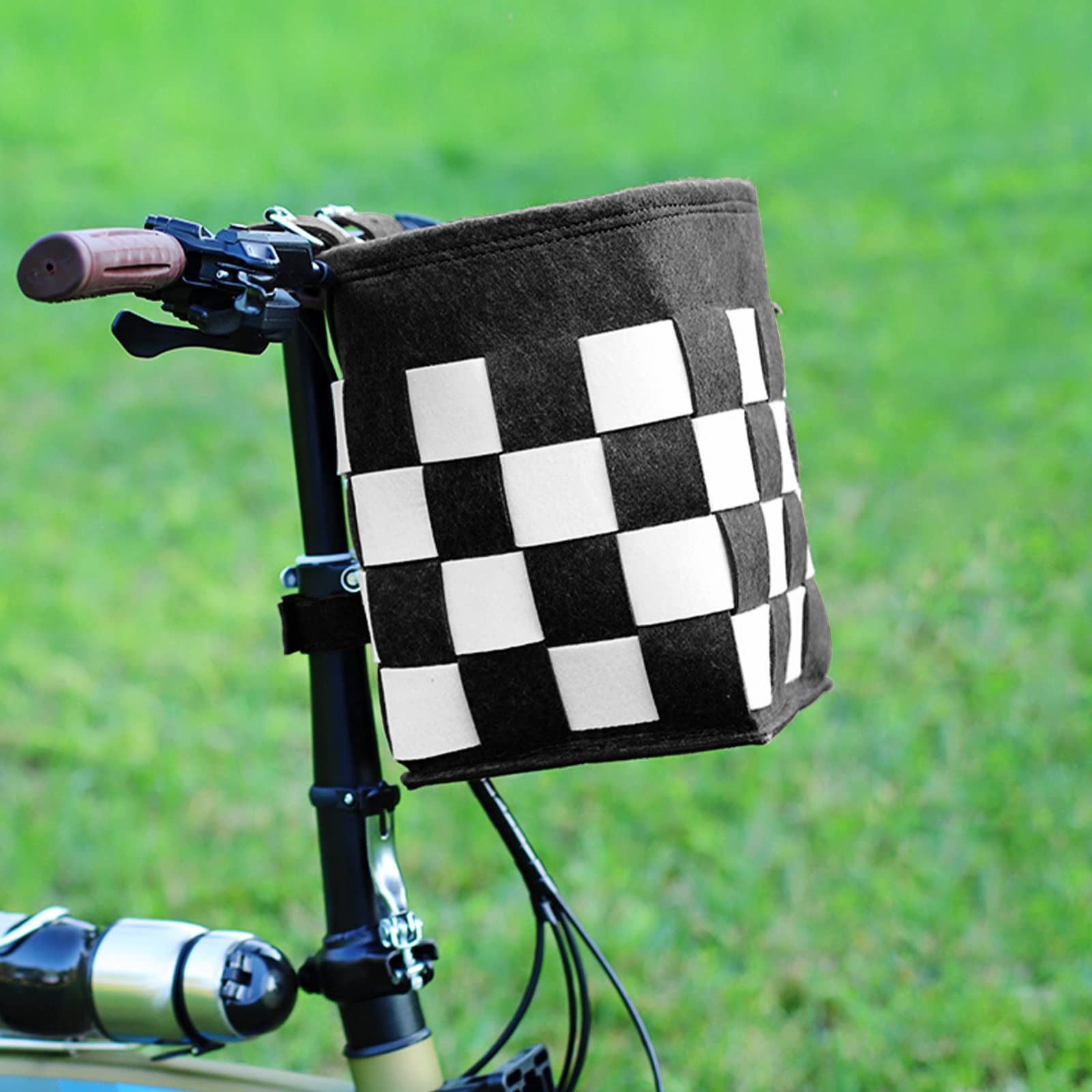Durable Bike Basket with Fixed Holder - Kids Scooter & Tricycle Accessories Kit with Bell & Tools - Rust-Resistant Front Basket for Electric Bicycles - Perfect for Commuting, Shopping & Family Rides (Men & Women)