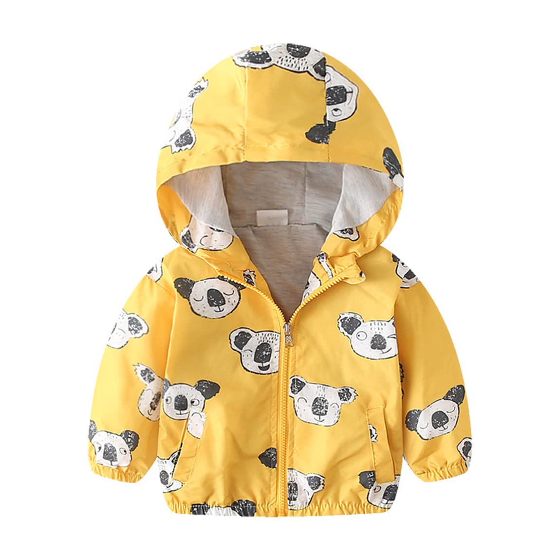CuteOn Toddler Baby Boys' Coats Hoodie Zip Jackets Windbreaker - Warm & Stylish Outerwear for Outdoor Playdates and Winter Adventures