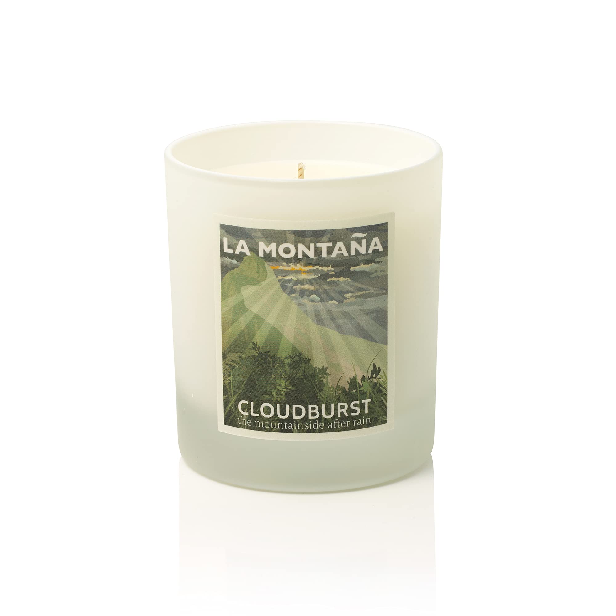 La Montaña Cloudburst Luxury Scented Candle - Natural Wax with Bergamot, Lavender, Basil & Citrus Notes | Spanish-Inspired Home Fragrance | Perfect for Relaxation, Spa Days & Romantic Ambiance