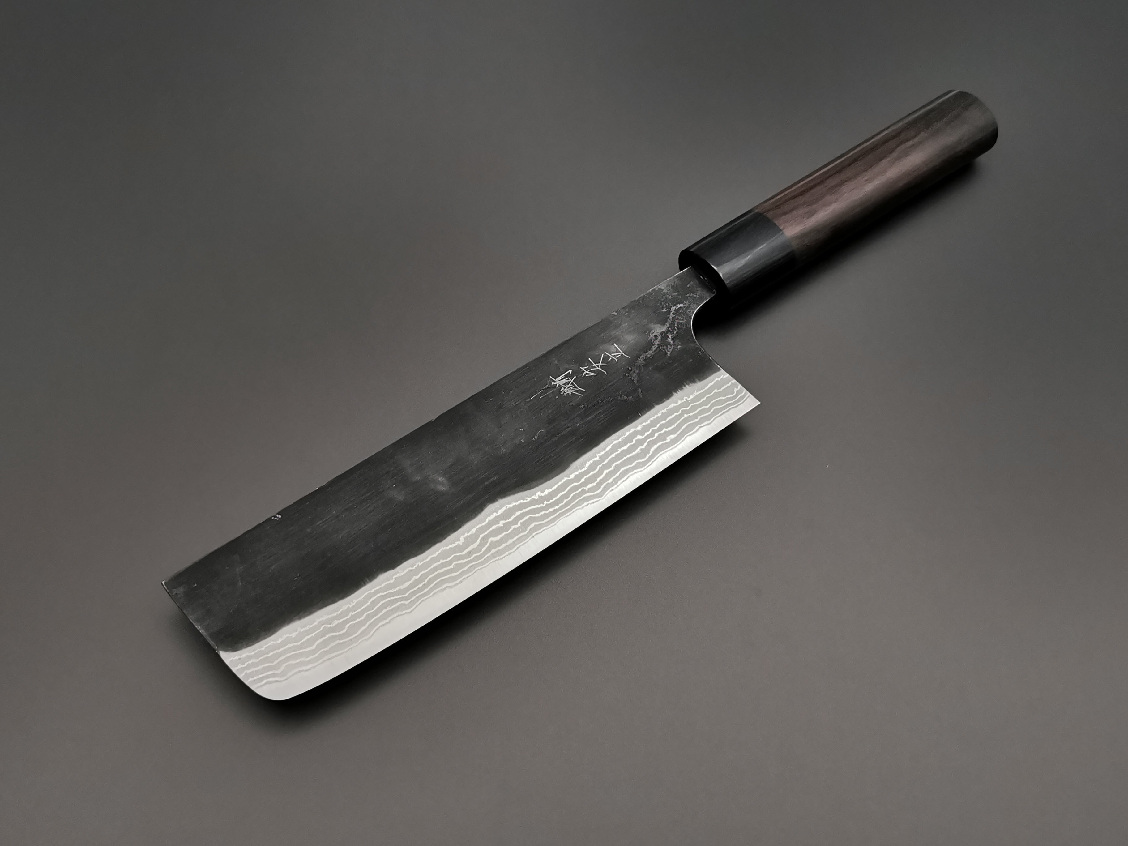 Premium Anryu Shirogami #2 Nakiri Japanese Vegetable Knife - High Carbon Steel Blade for Professional Chefs & Home Cooking - Perfect for Chopping, Slicing & Dicing Vegetables