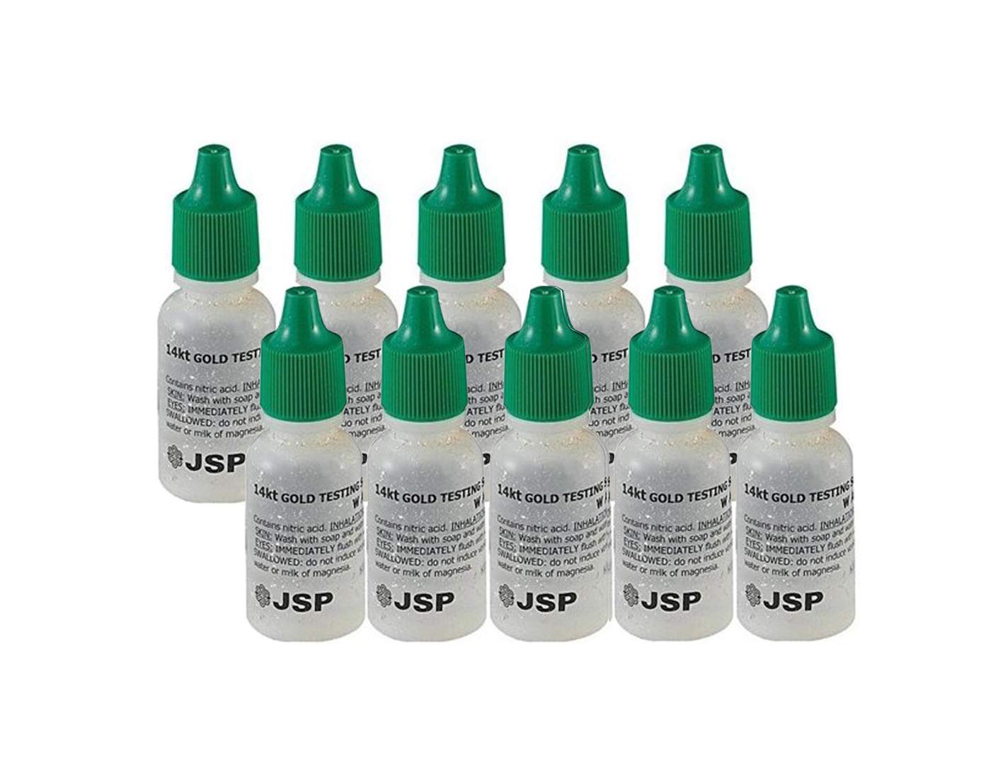 14K Gold Testing Acid Kit - 10 Bottles for Accurate Jewelry & Precious Metal Testing | Perfect for Jewelers, Pawn Shops & DIY Gold Purity Verification