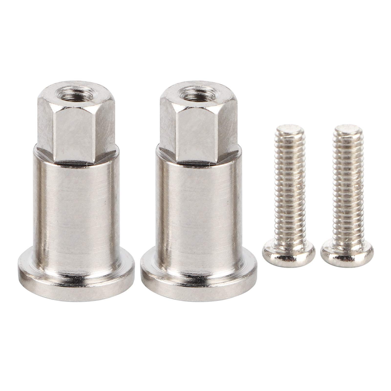 Tefola 2Pcs Metal Wheel Axle for RC Car Front Shortened - WPL D12 Spare Parts & Modification Accessories | Perfect for RC Car Upgrades and DIY Repairs