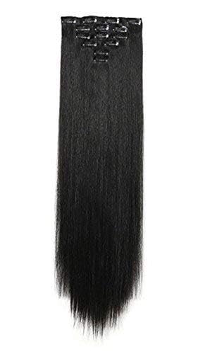 6 Pcs Hair Extension Black