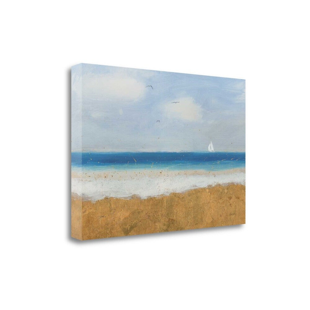 Beach Horizon By James Wiens - Premium Giclee Art Print on Gallery Wrapped Canvas, Ready to Hang Wall Decor for Living Room, Bedroom & Office