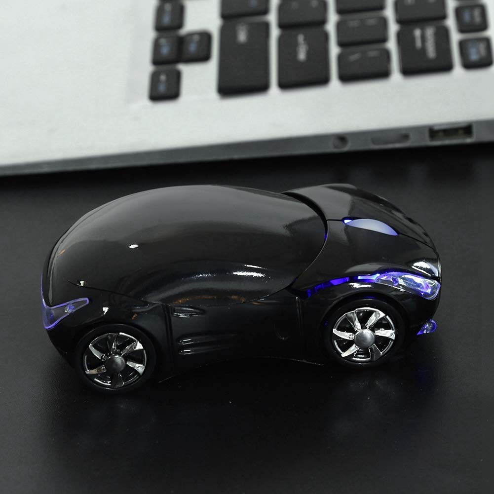 Annadue 2.4G Wireless Mouse for Kids - USB Receiver, 3 Buttons 1600DPI Optical Gaming Mouse for Tablet PC, Mac & Windows (Black) - Perfect for Online Learning, Gaming & Office Work